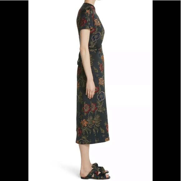 Rosetta Getty Floral Jacquard Dress size 12 - Picture 4 of 10